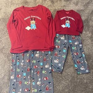 Family Christmas Pajama Bundle Women Size M and Toddler Size 2T/3T